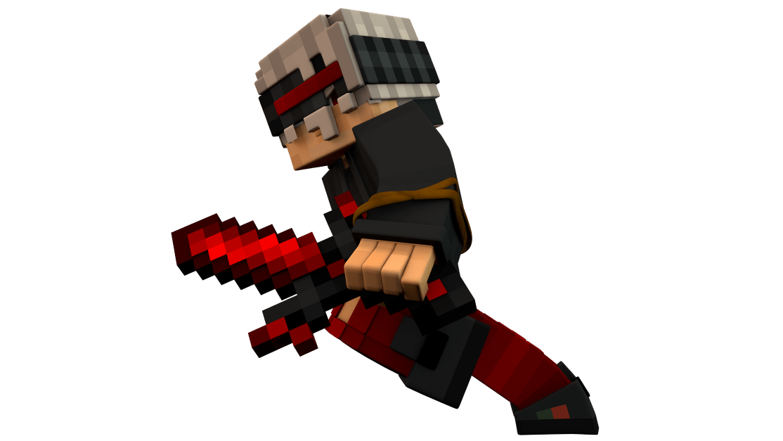 Minecraft Character Engaging In Combat